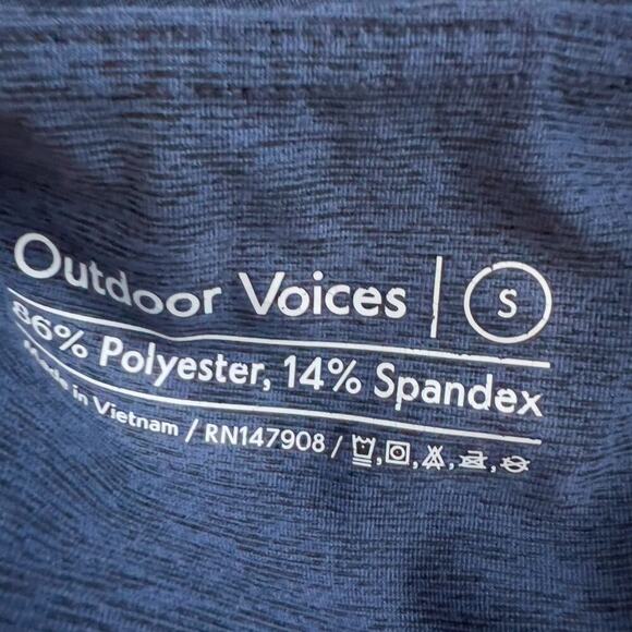 Outdoors Voices Leggings Small Seam Heather Blue High Rise Performance RN147908 - Picture 6 of 6